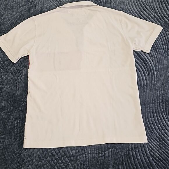 TOMMY HILFIGER Big Boys Color Block White Polo, Size L (16/18) - Picture 4 of 4